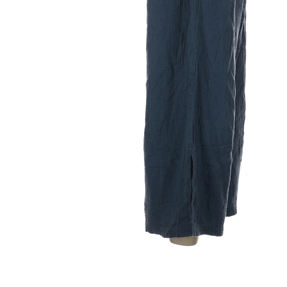 NWT Pact Coastal Double Gauze Split Hem Wide Leg Pant in French Navy - Picture 4 of 11